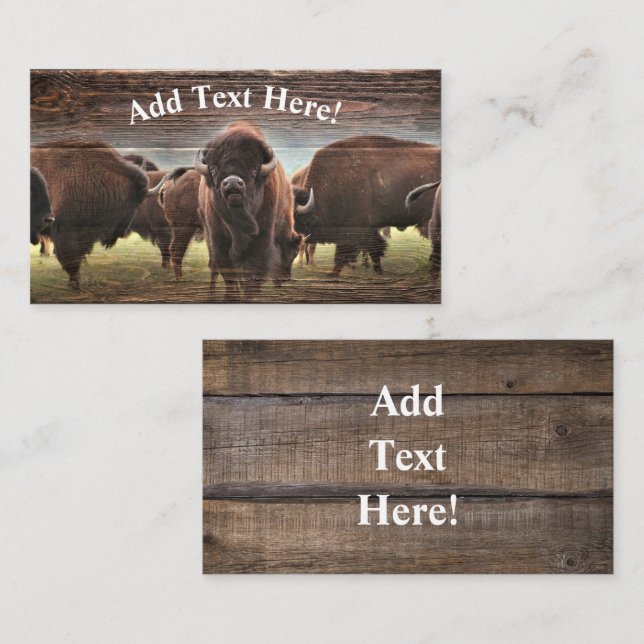Buffalo Herd Business Card (Front/Back)