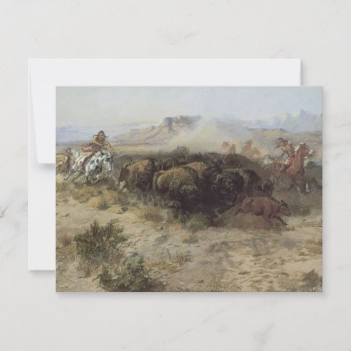 Buffalo Hunt No 26 by CM Russell Vintage Indians