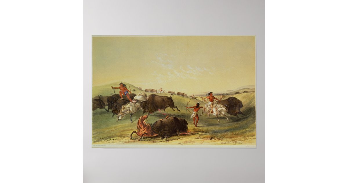 Buffalo Hunt Poster | Zazzle