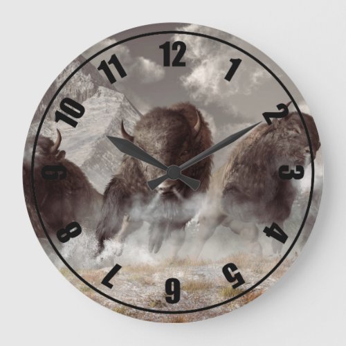 Buffalo Large Clock