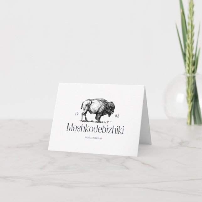 Buffalo Letterpress Thank You Card (Front)