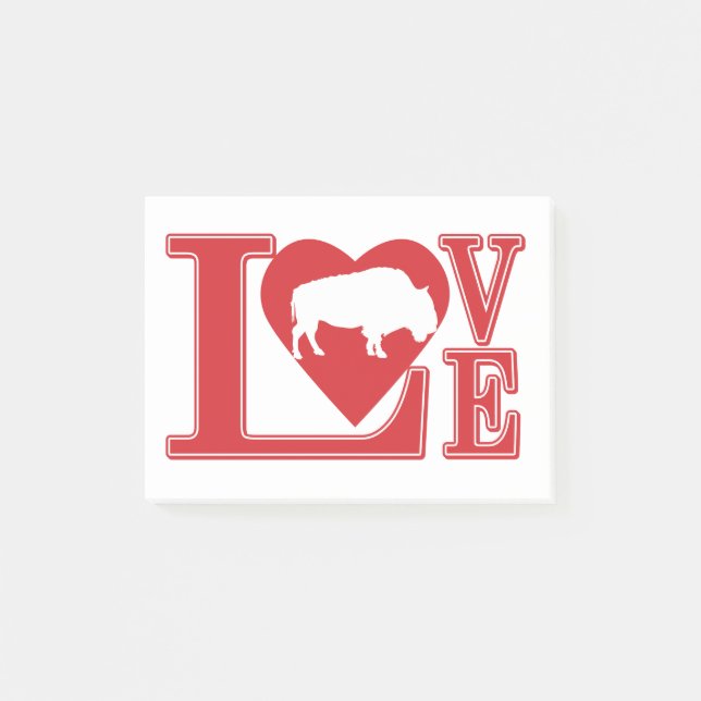 Buffalo Love Post-it Notes (Front)