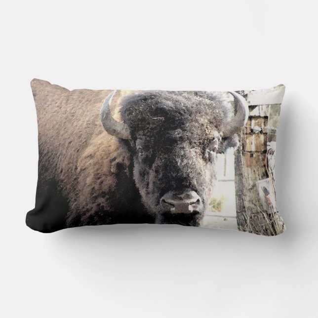 Buffalo Lumbar Pillow (Front)