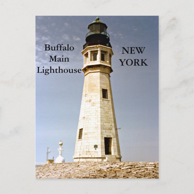 Buffalo Main Lighthouse, New York Postcard (Front)
