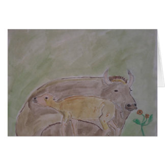 buffalo mother and calf cards