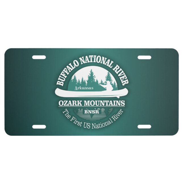 Buffalo National River (canoe) License Plate (Front)