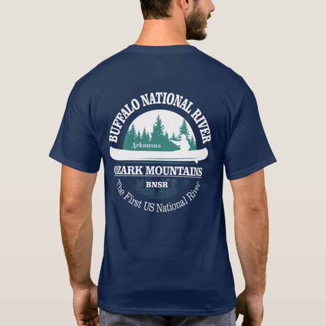 Buffalo National River (canoe) T-Shirt (Back)