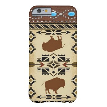 "buffalo" Native American Western Iphone 6 Case by BootsandSpurs at Zazzle