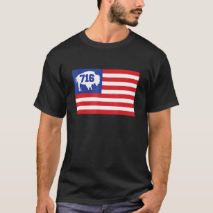 Buffalo New York 716 American Flag Buffalo Ny Wome T-Shirt