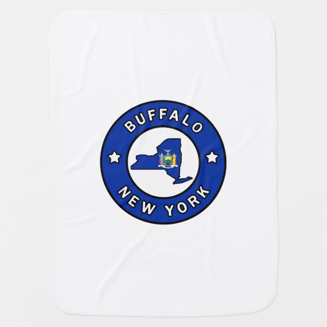 Buffalo New York Baby Blanket (Front)