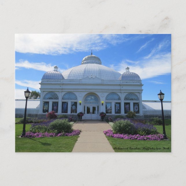 Buffalo New York Botanical Gardens Postcard (Front)