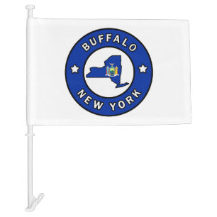 Buffalo New York Car Flag