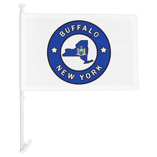 Buffalo New York Car Flag (Front)