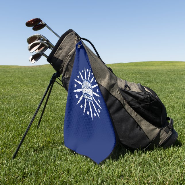 Buffalo (New York) city flag   Golf Towel (Green)