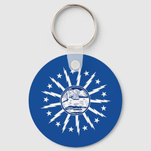 Buffalo (New York) City flag Keychain