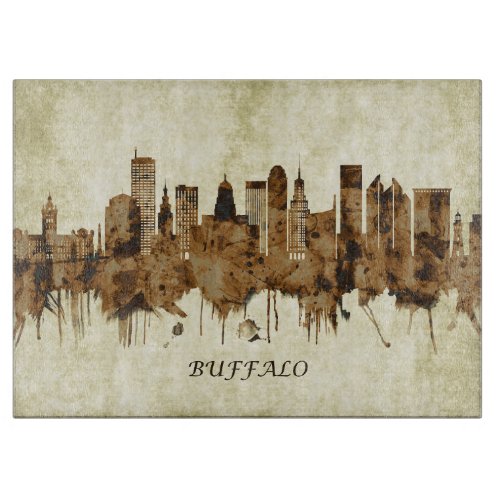 Buffalo New York Cityscape Cutting Board