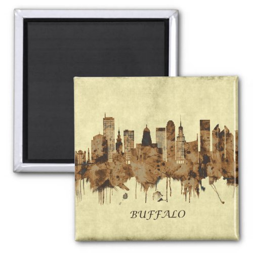 Buffalo New York Cityscape Magnet