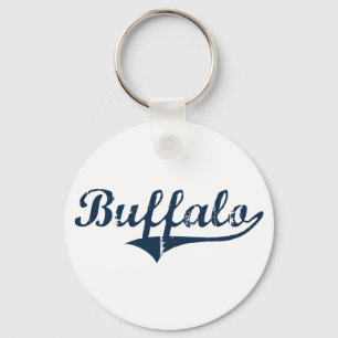Buffalo New York Classic Design Keychain