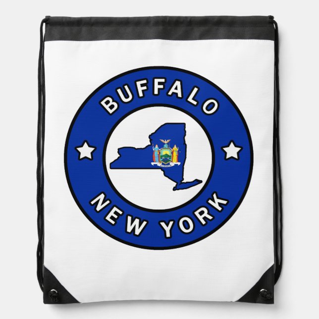 Buffalo New York Drawstring Bag (Front)