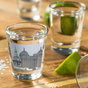 Buffalo, New York Historical Landmarks Shot Glass