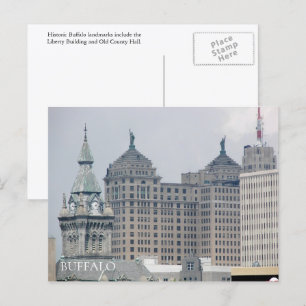 Buffalo, New York Historical Landmarks Travel Postcard