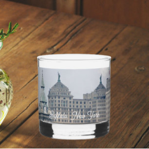 Buffalo, New York Historical Landmarks Whiskey Glass