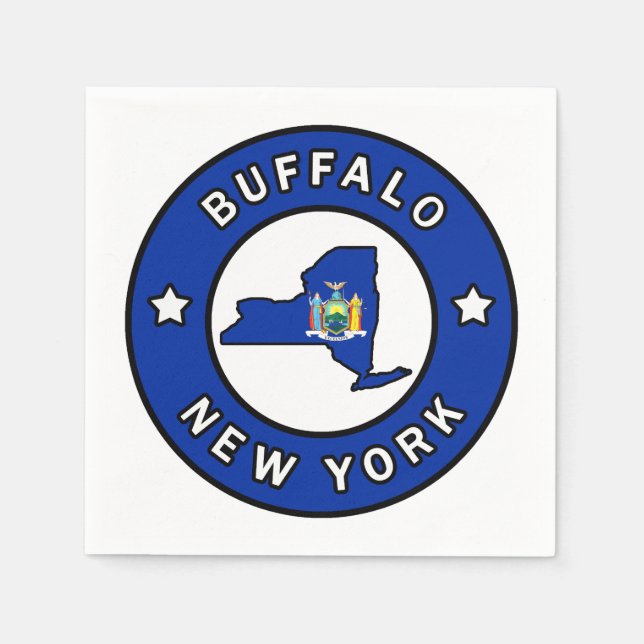 Buffalo New York Napkins (Front)