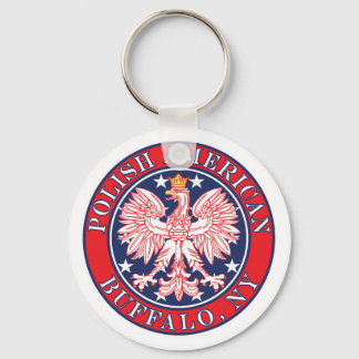 Buffalo New York Polish Keychain