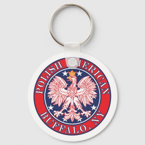 Buffalo New York Polish Keychain