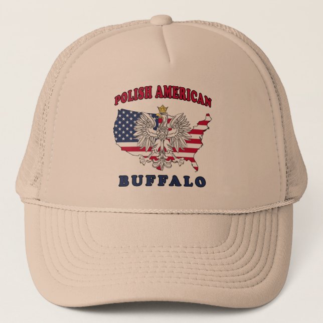 Buffalo New York Polish Trucker Hat (Front)