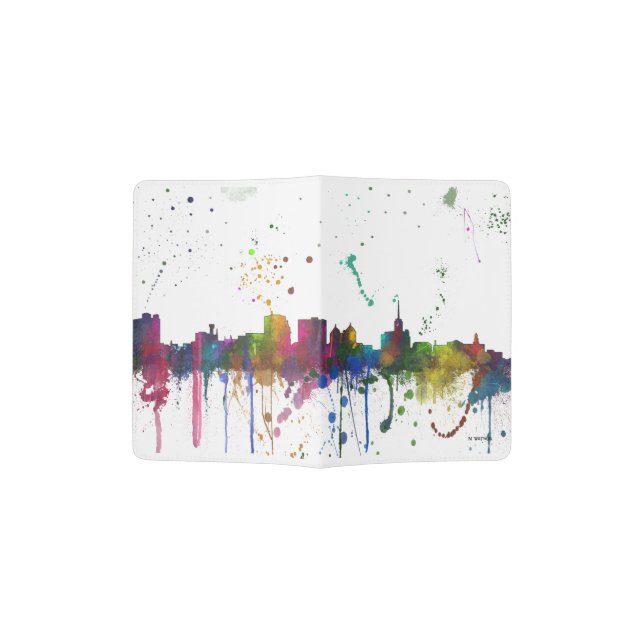 BUFFALO NEW YORK SKYLINE - Passport cover (Opened)