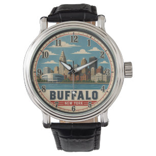 Buffalo New York Skyline Watch