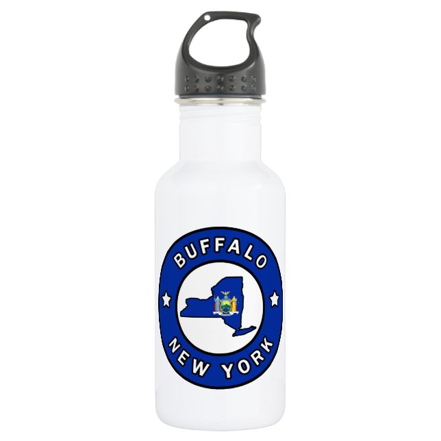 Buffalo New York Stainless Steel Water Bottle (Front)