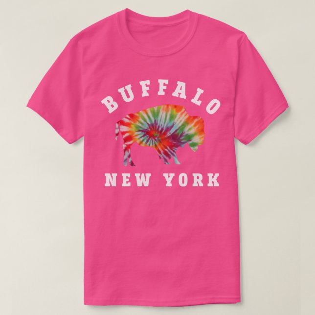 Buffalo New York Tie Dye T-Shirt (Design Front)