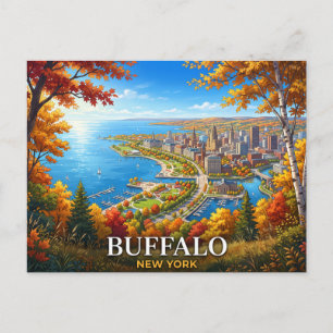 Buffalo New York Travel Postcard