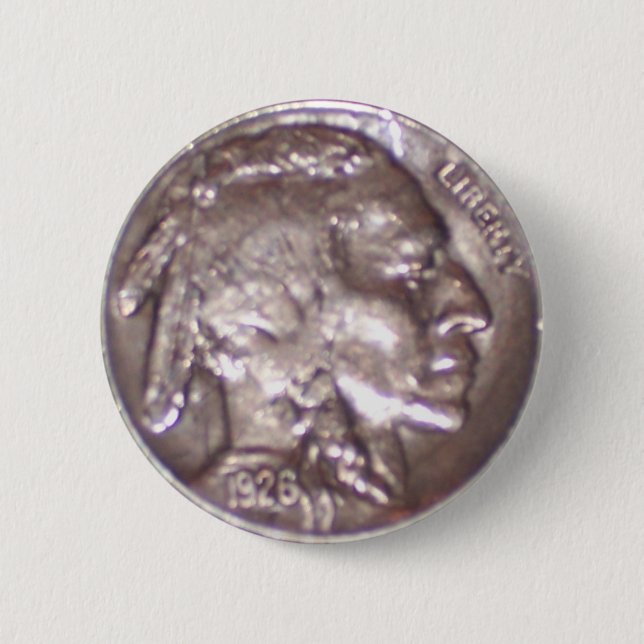Buffalo Nickel Button (Front)