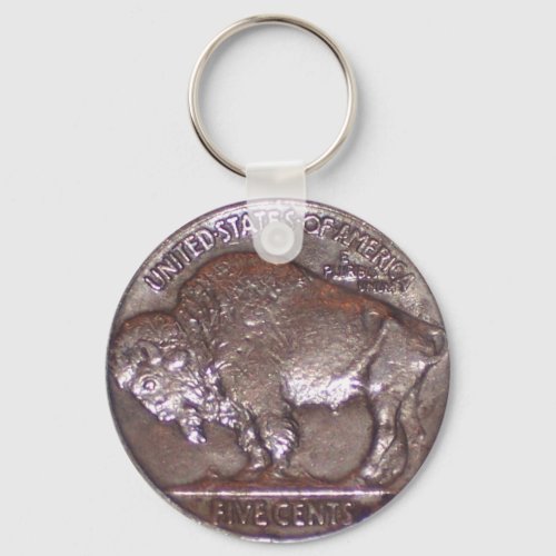 Buffalo Nickel Keychain