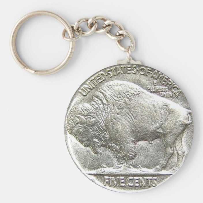Buffalo nickel keychain zazzle