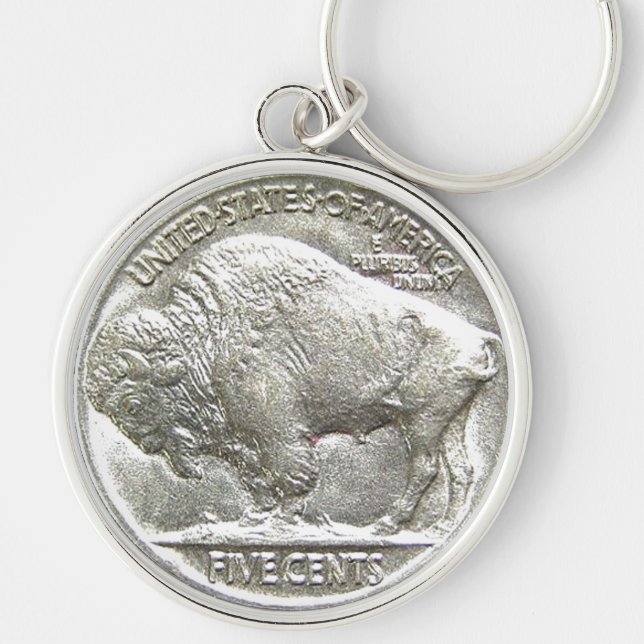 BUFFALO NICKEL KEYCHAIN (Front)
