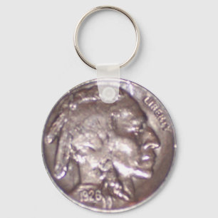Buffalo Nickel Keychain