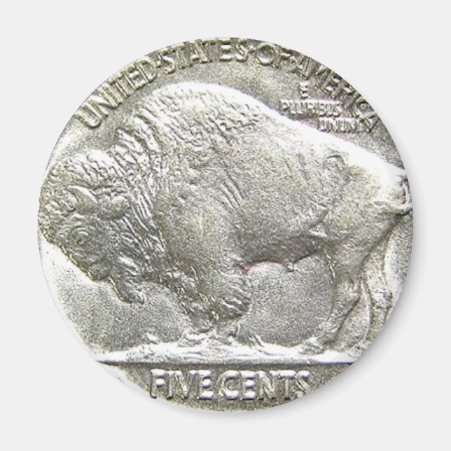 BUFFALO NICKEL MAGNET (Front)