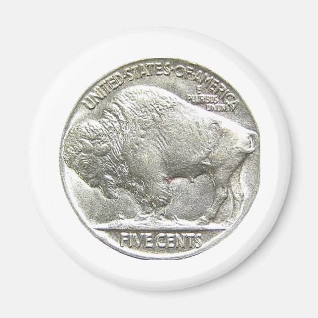 BUFFALO NICKEL MAGNET (Front)