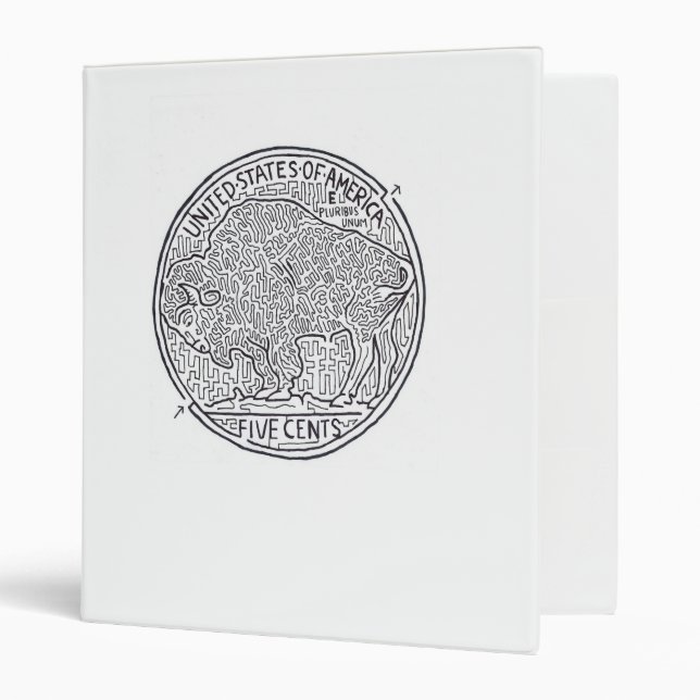 Buffalo Nickel Maze Binder (Front/Inside)