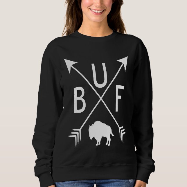 Buffalo Ny Arrow BUF Queen City 716 for Men and Wo Sweatshirt (Front)