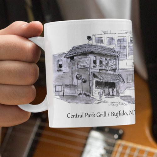 Buffalo NY Central Park Grill Tavern Original Art Coffee Mug
