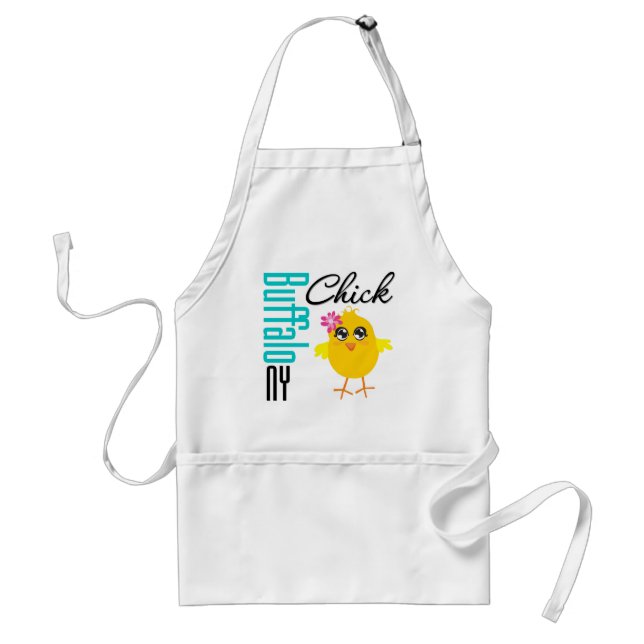 Buffalo NY Chick Adult Apron (Front)