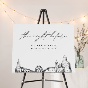 Buffalo NY Rehearsal Dinner The Night Before Sign