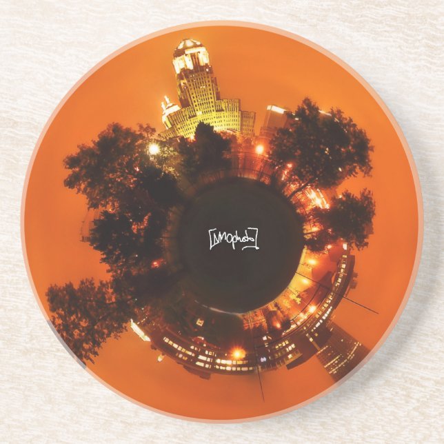 Buffalo, NY Sandstone Coaster (Front)