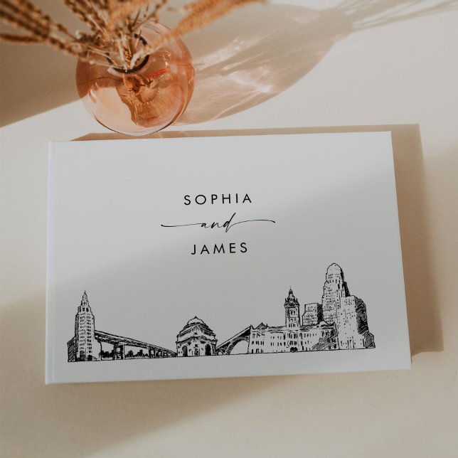 Buffalo NY Skyline Wedding Guest Book (Creator Uploaded)