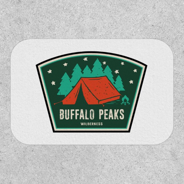 Buffalo Peaks Wilderness Colorado Camping Patch (Front)